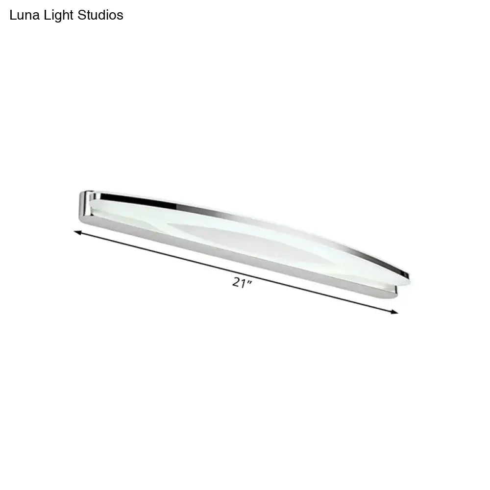 Modern chrome led wall light sconce bathroom vanity lighting