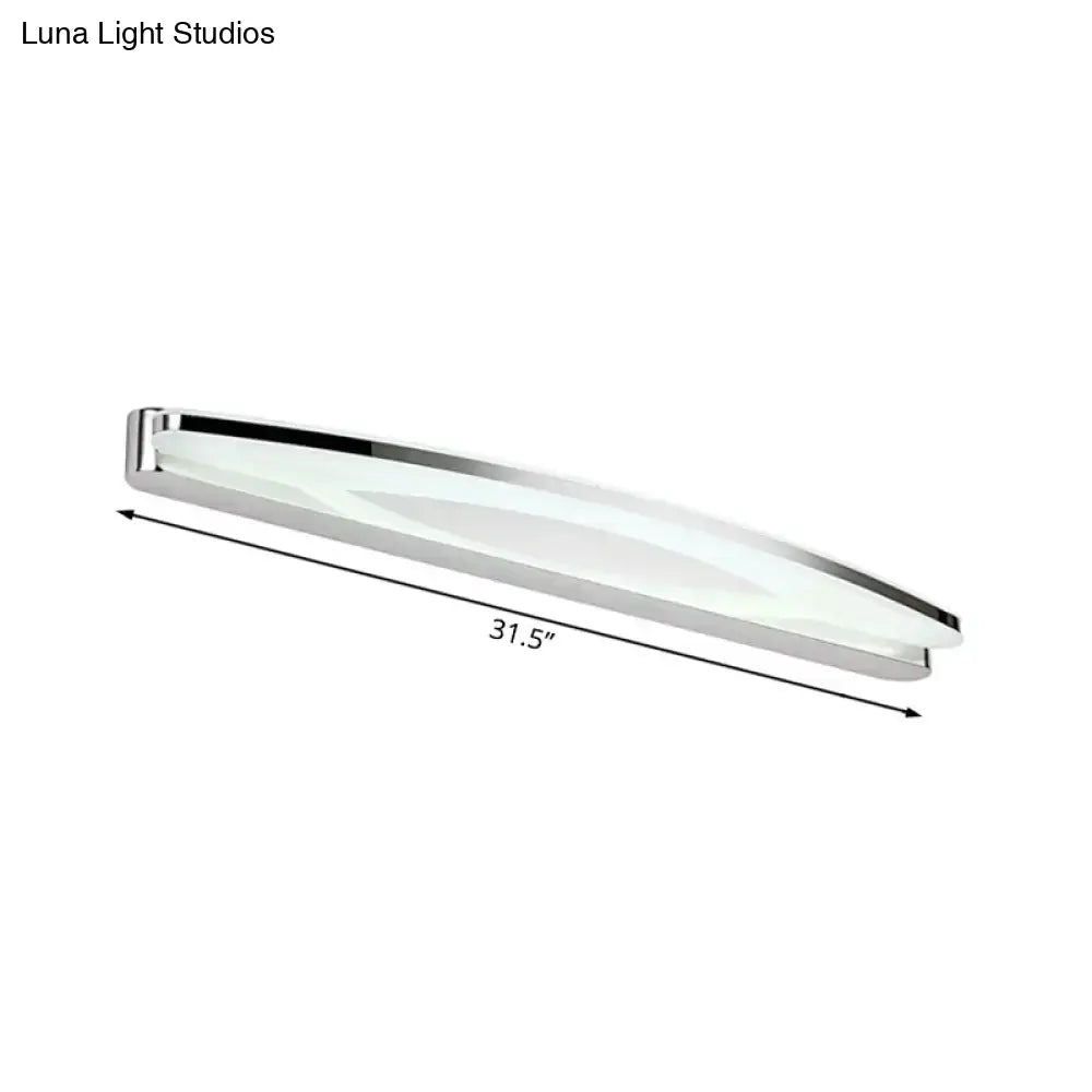 Modern chrome led wall light sconce bathroom vanity lighting