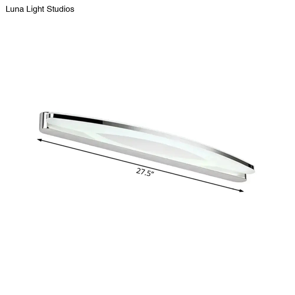 Modern chrome led wall light sconce bathroom vanity lighting