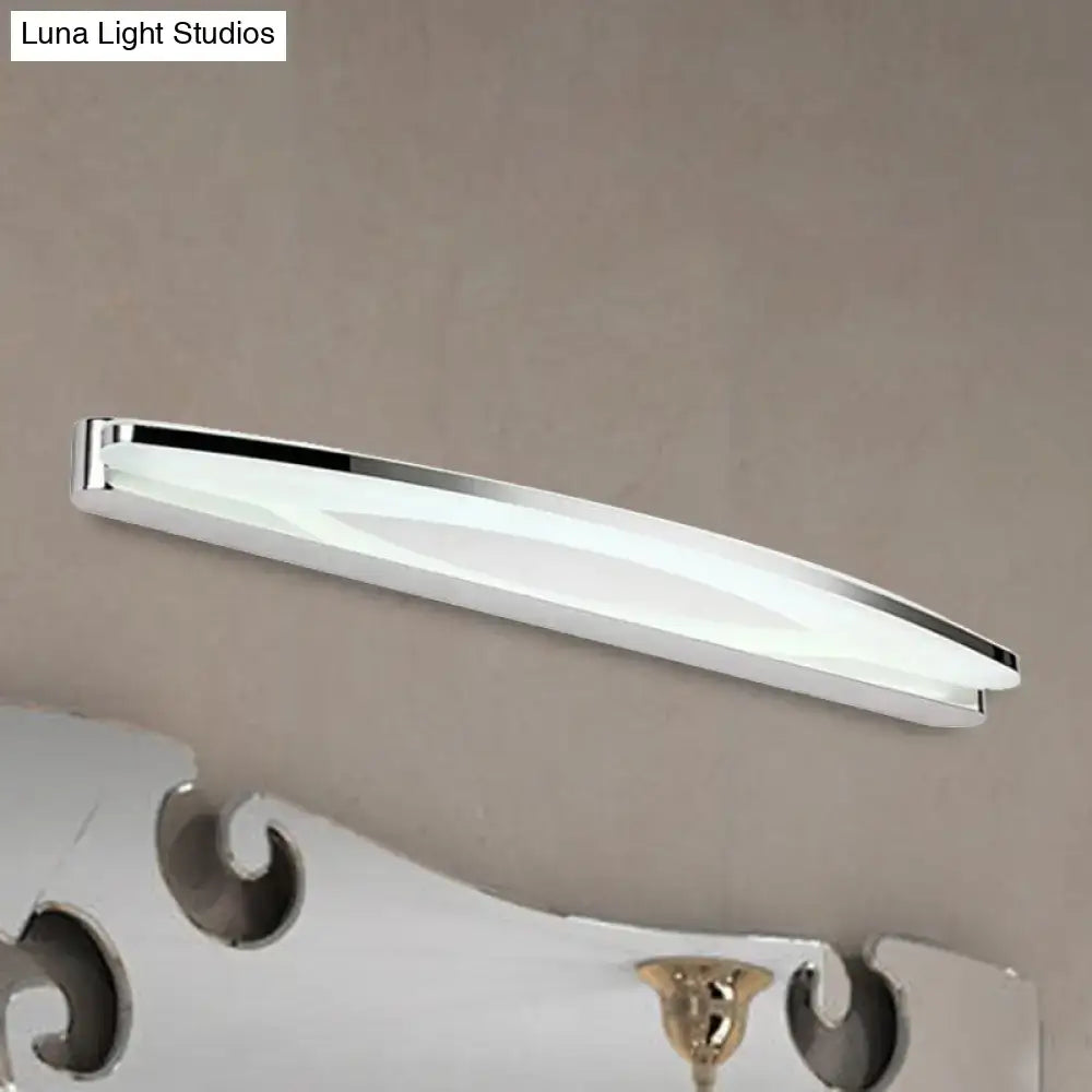 Modern chrome led wall light sconce bathroom vanity lighting