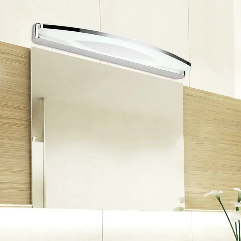 Modern chrome led wall light sconce bathroom vanity lighting