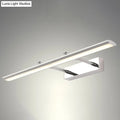 Modern chrome led wall light with adjustable joint – bathroom sconce