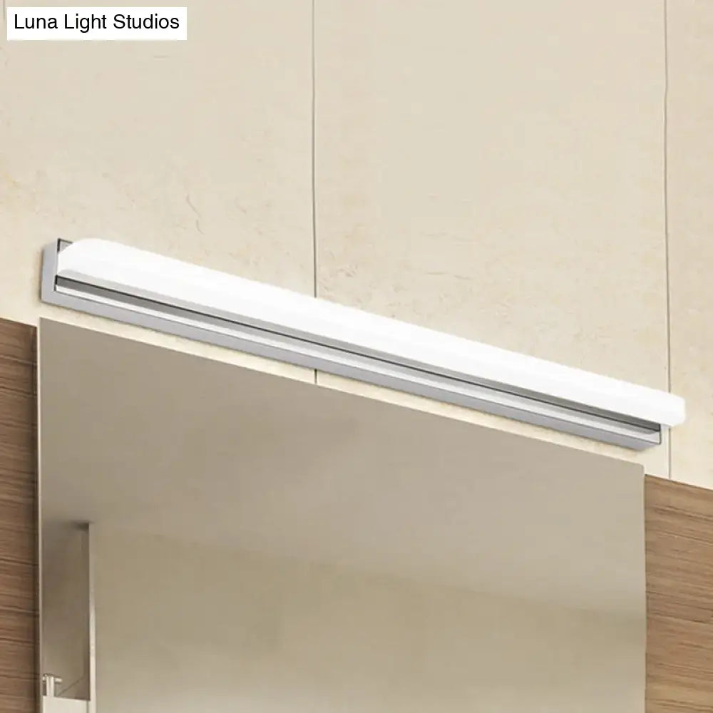 Modern chrome led wall mounted vanity light bathroom sconce