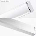 Modern chrome rectangular led wall light with sleek frame and frosted glass diffuser for bedroom sconce use