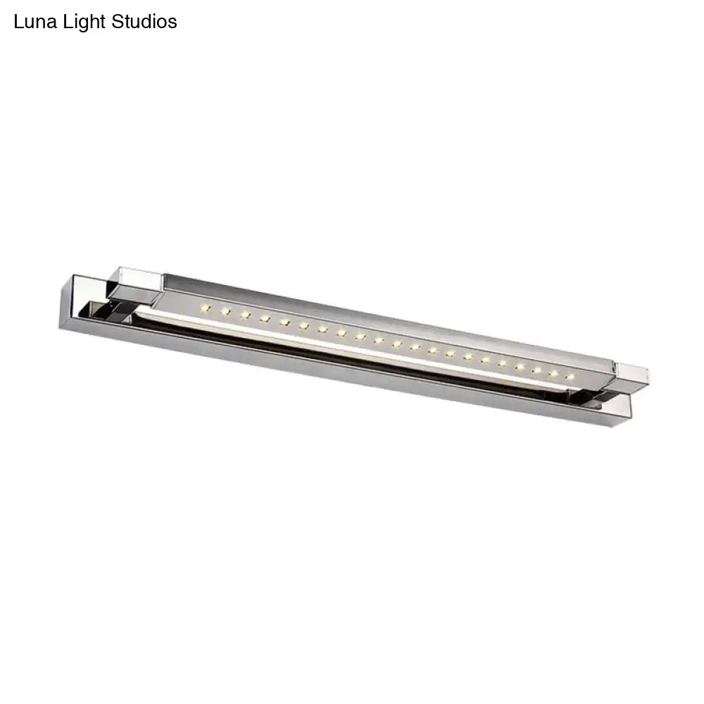 Modern chrome rotatable stainless steel led wall light bathroom sconce