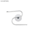 Modern chrome s-shape led wall sconce bedroom warm white light