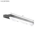 Modern chrome stainless steel vanity light with 21-inch linear design and soft white diffuser for bathroom wall sconce