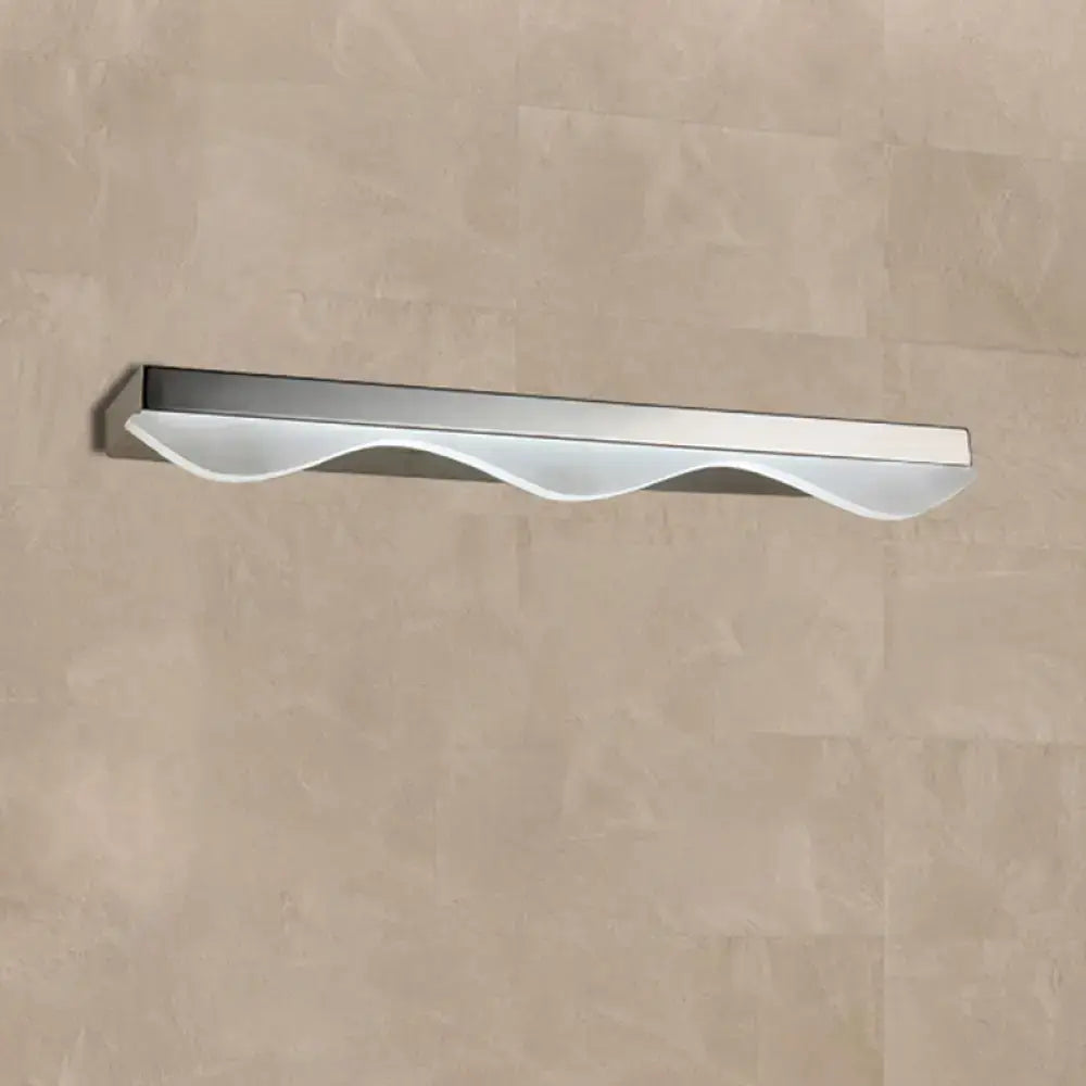 Modern chrome stainless steel led vanity light bathroom wall sconce