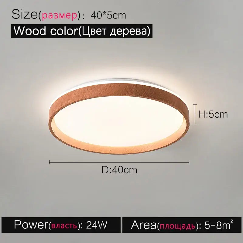 Modern circular black & white led ceiling lamp for bedroom
