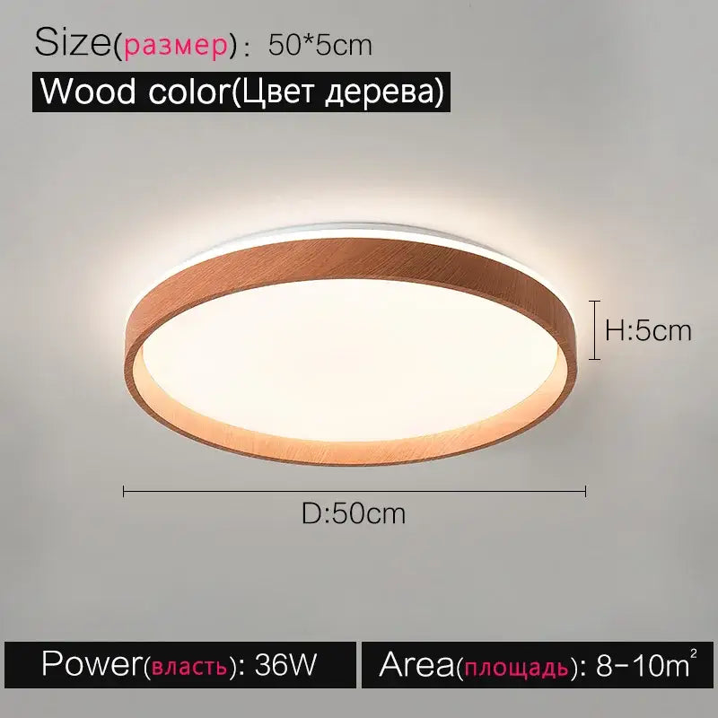 Modern circular black & white led ceiling lamp for bedroom