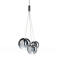 Modern clear bubble glass pendant lights for kitchen island