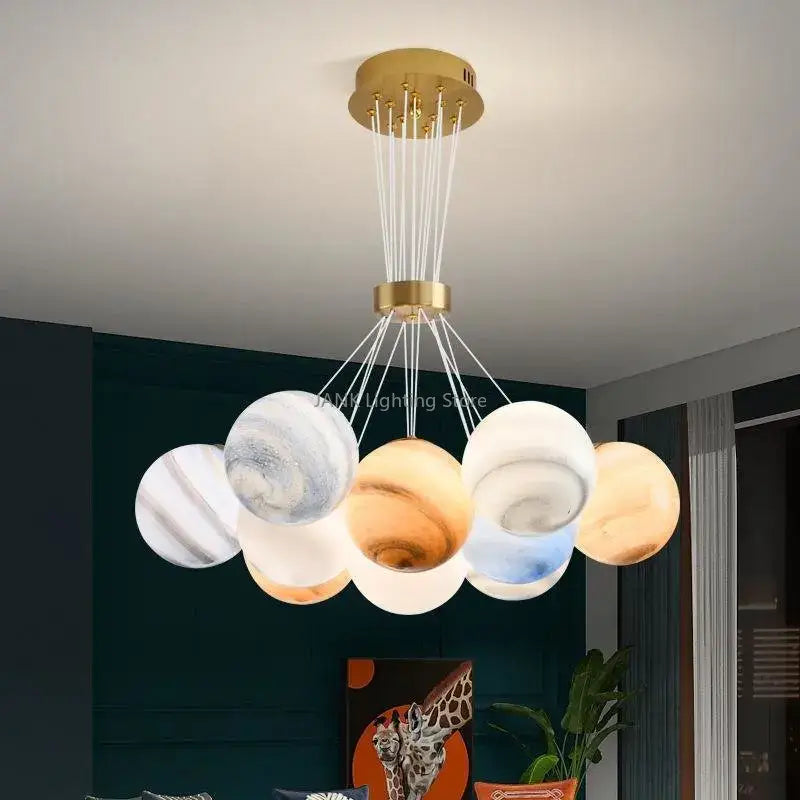 Modern cloud bubble ball pendant chandelier for children room