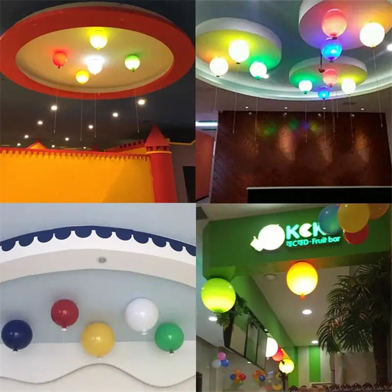 Modern colorful balloon acrylic ceiling light for kids bedroom
