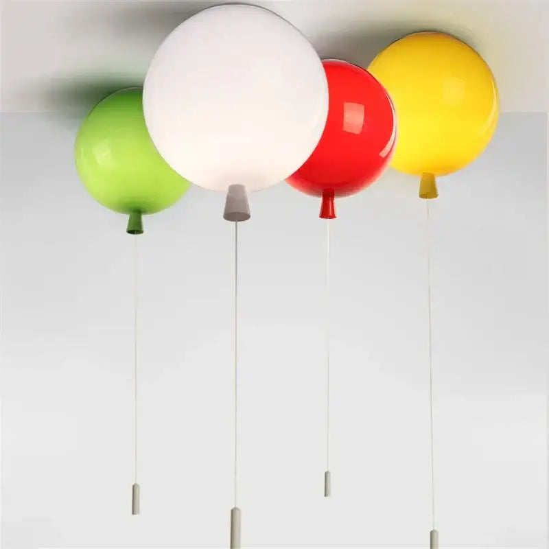 Modern colorful balloon acrylic ceiling light for kids bedroom