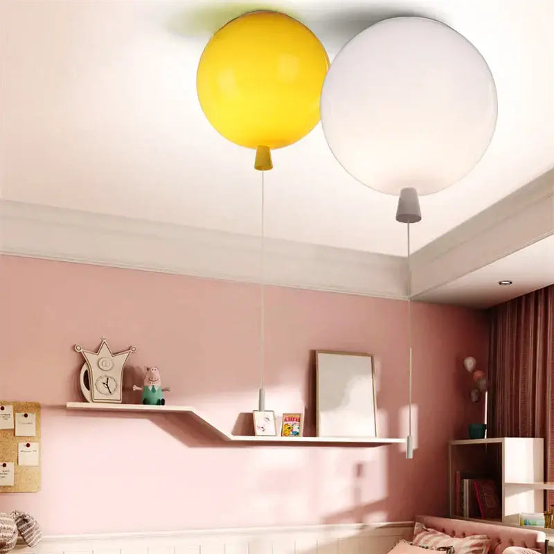 Modern colorful balloon acrylic ceiling light for kids bedroom