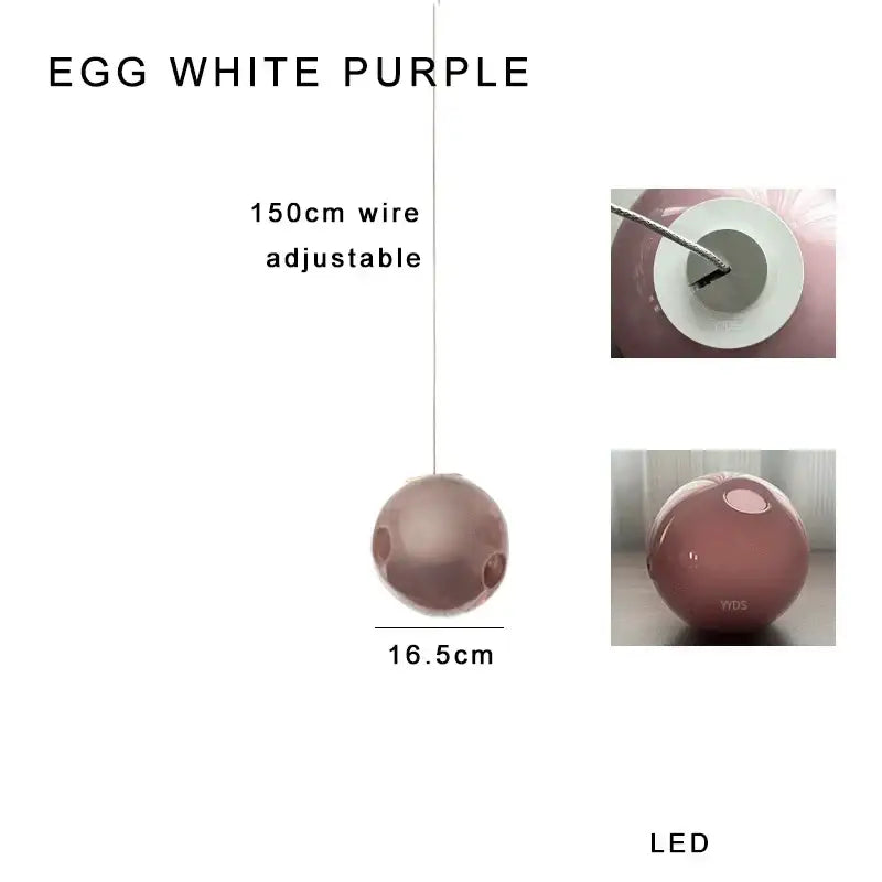 Modern colorful balls chandelier dining room glass pendant light