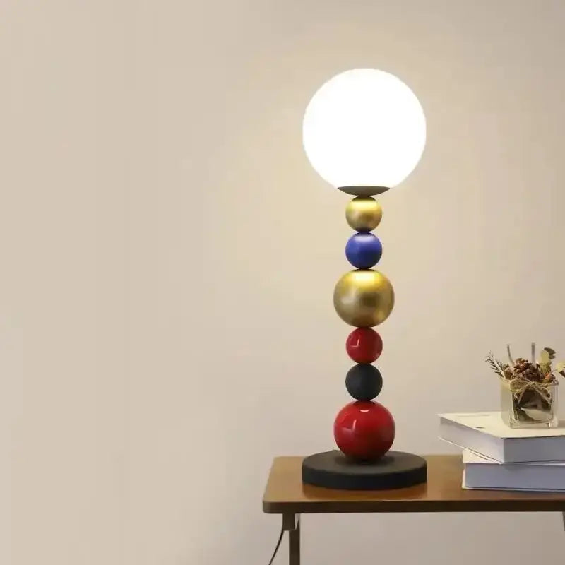 Modern colorful glass ball floor lamp for living room