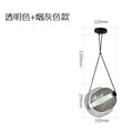 Modern colorful glass capsule led pendant light for kitchen bar