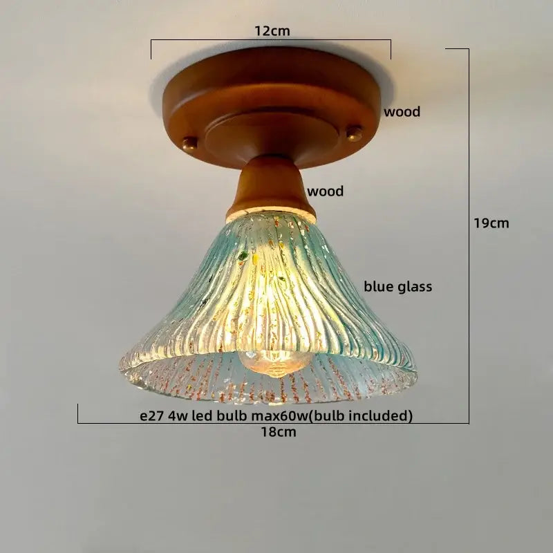 Modern colorful glass led ceiling lamp living room light fixture