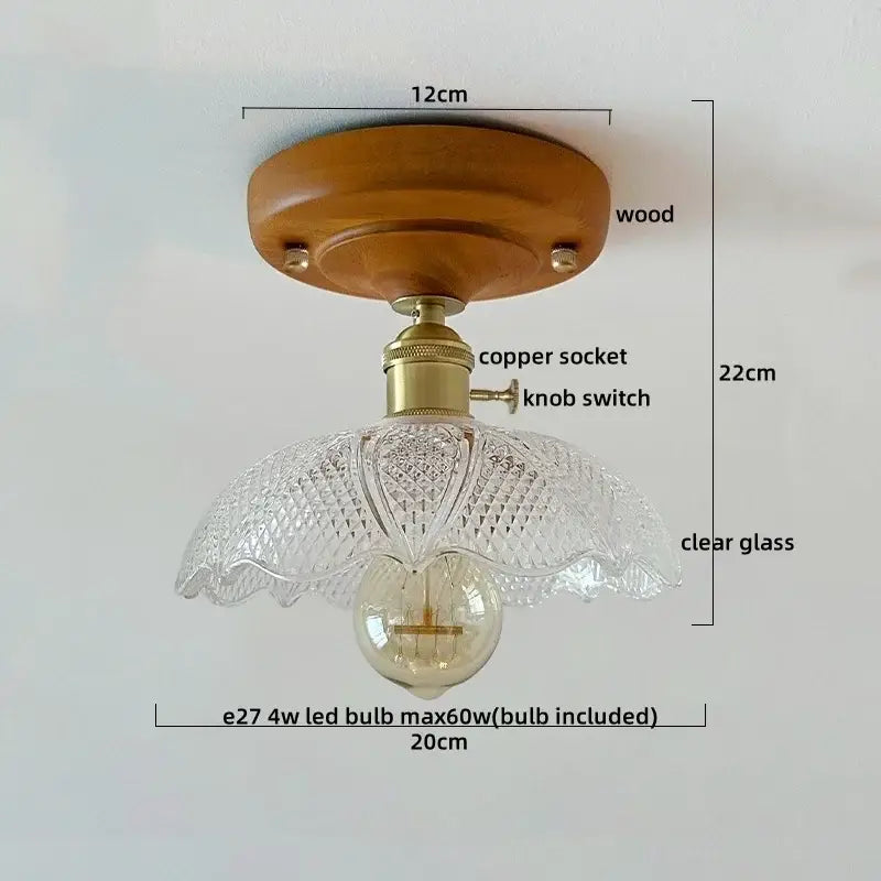Modern colorful glass led ceiling lamp living room light fixture