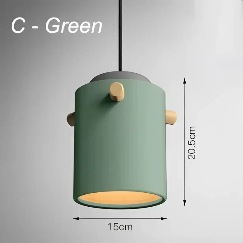 Modern colorful led pendant lights for dining room