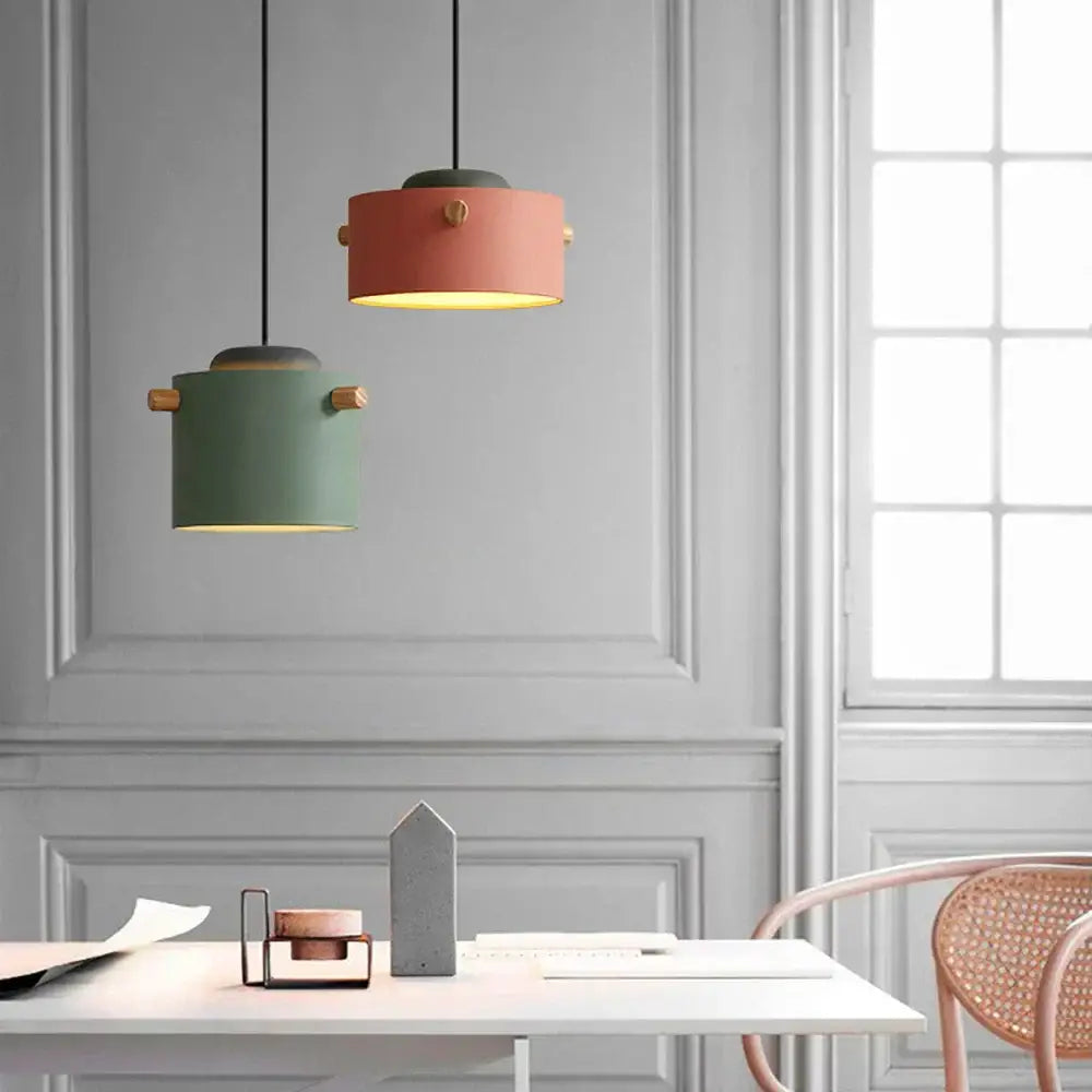 Modern colorful led pendant lights for dining room