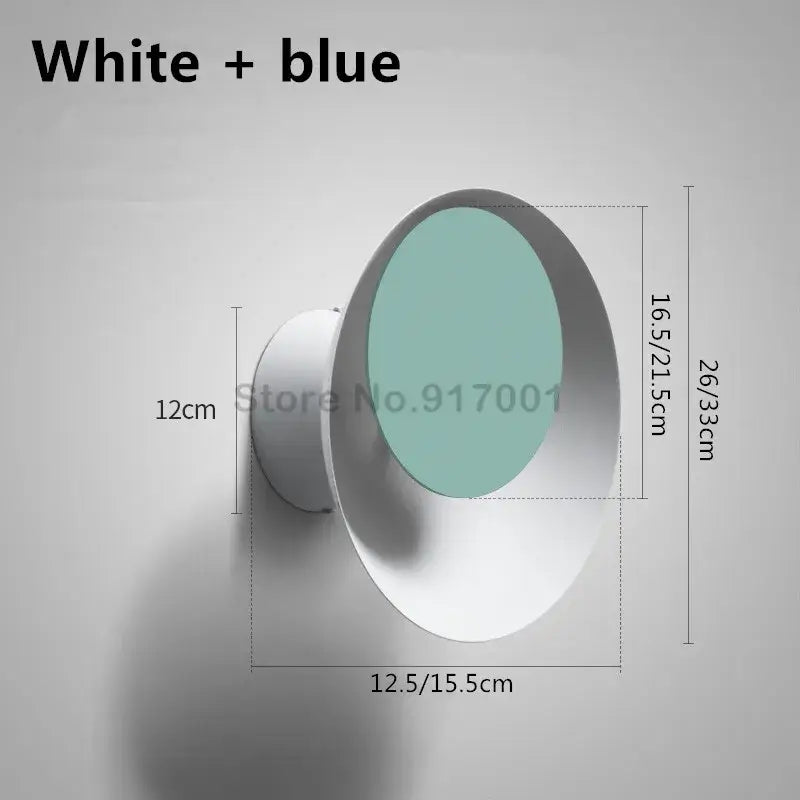 Modern colorful rotatable led wall lamp for bedroom and living room