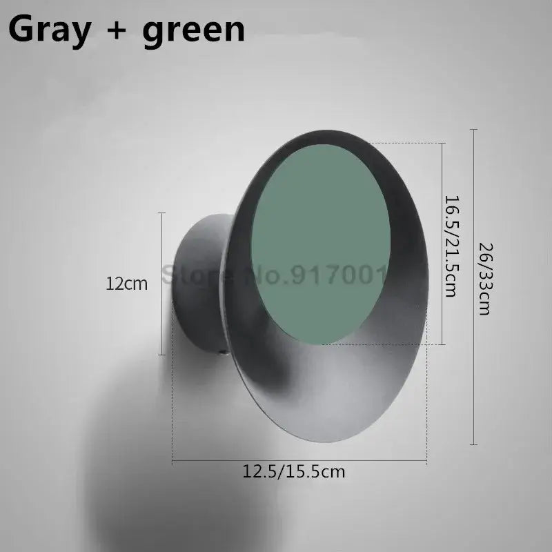 Modern colorful rotatable led wall lamp for bedroom and living room