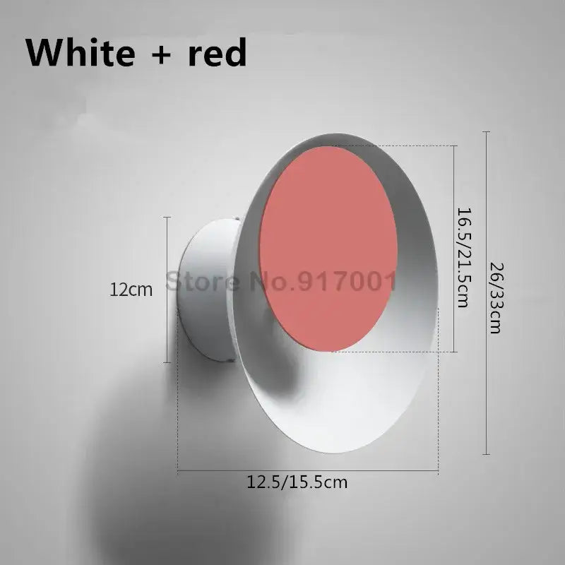Modern colorful rotatable led wall lamp for bedroom and living room