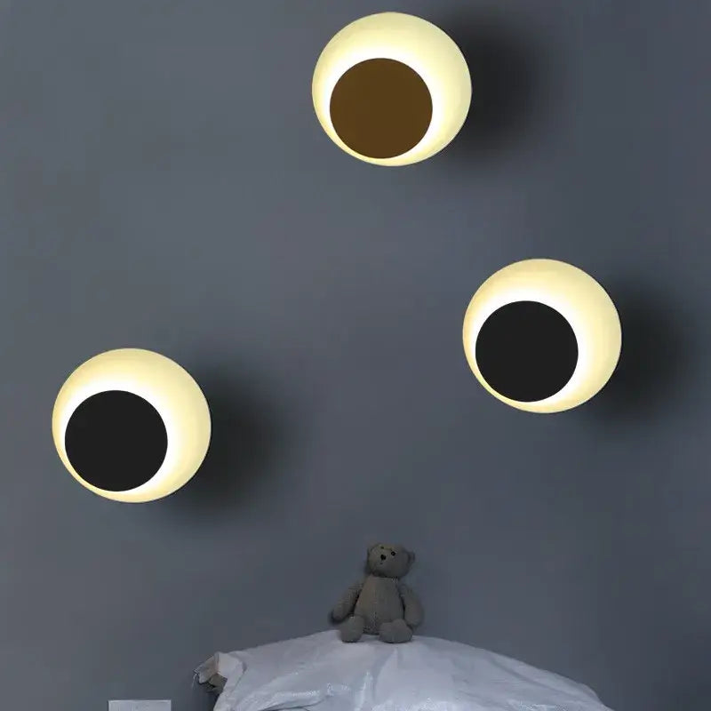 Modern colorful rotatable led wall lamp for bedroom and living room