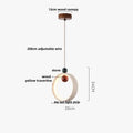 Modern colorful stone led pendant light dining room concrete cylinder