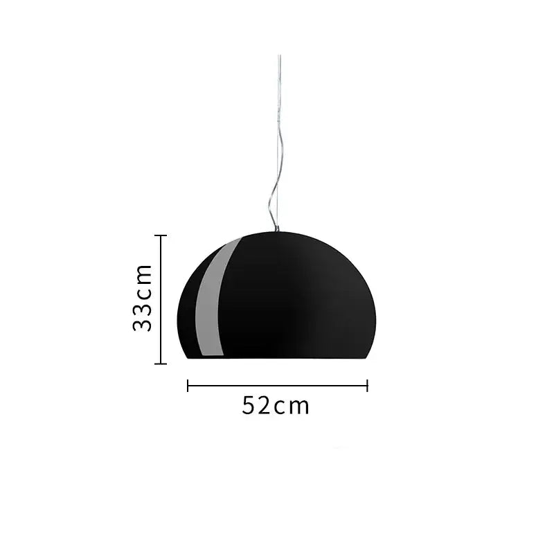 Modern colorful translucent dome pendant lamp for dining room
