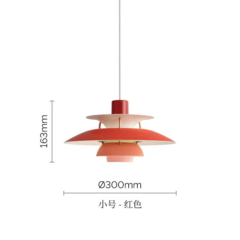 Modern colorful umbrella led pendant light dining room fixture