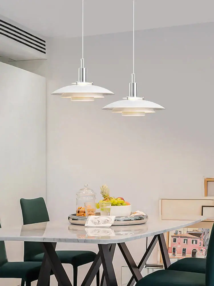 Modern colorful umbrella led pendant light dining room fixture