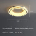 Modern concave round crystal ceiling light for living room
