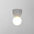 Modern concrete bell wall mounted light fixture bedroom sconce