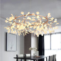 Modern copper tree branch pendant light dining room led lamp