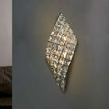 Modern crystal diamond wall mounted lamp bedroom silver sconce