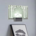 Modern elk forest wall lamp bedroom artistry lighting 110v 120v