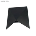 Modern geometric black metal wall sconce for bedroom led wall lamp