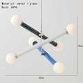 Modern geometric colorful chandelier art deco dining room light