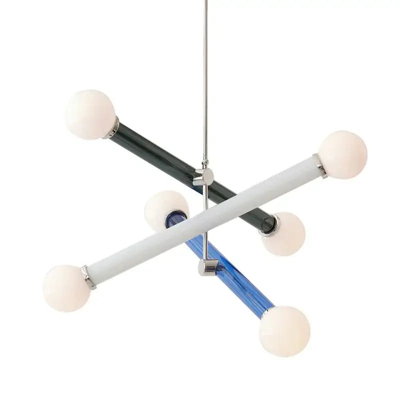 Modern geometric decorbites colorful chandelier dining room light