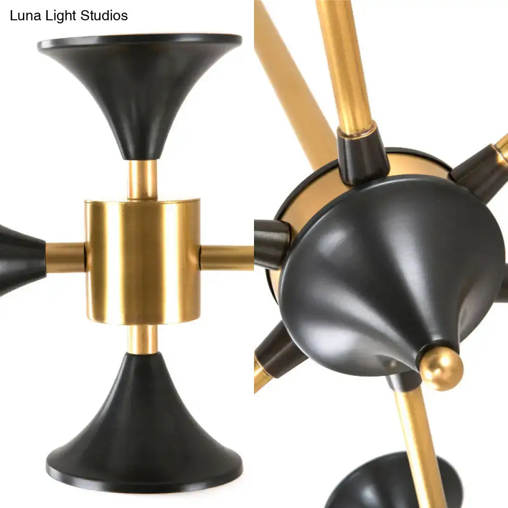 Modern gold 8 globe island lighting – dining room chandelier