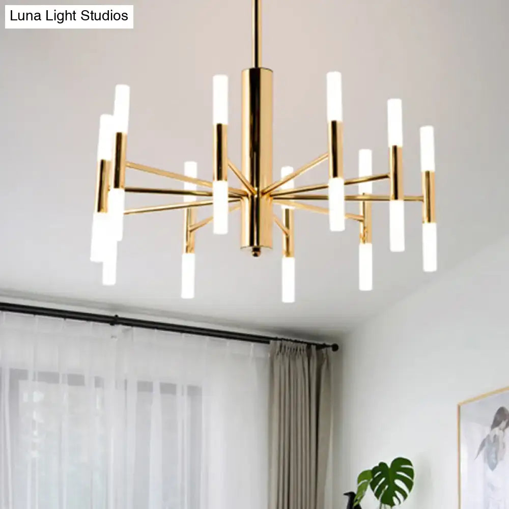 Modern gold acrylic ceiling lamp for dining room 110v-120v