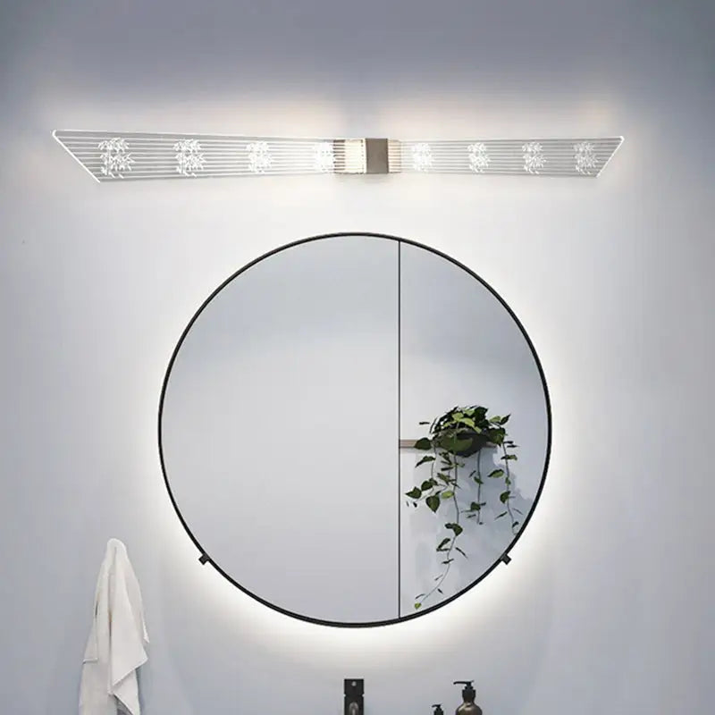 Modern gold and black led vanity sconce light bathroom wall fixture