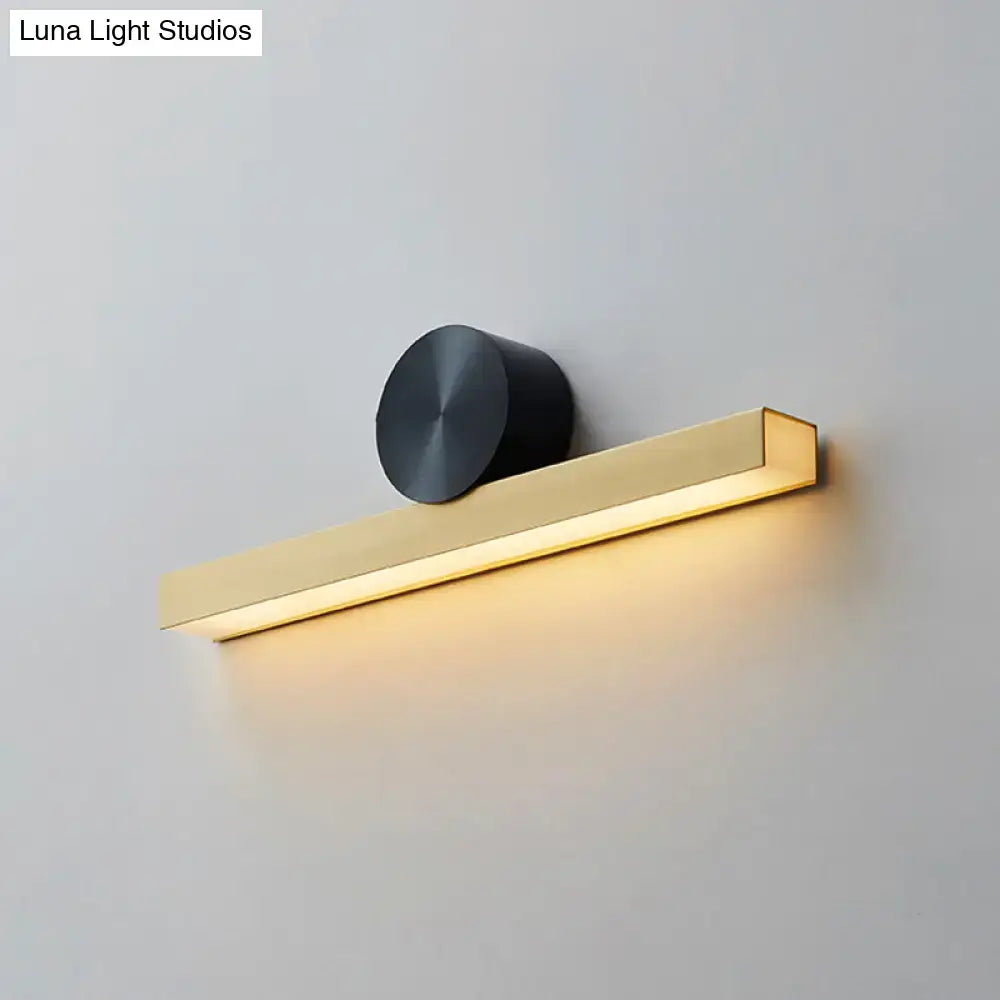 Modern gold and black linear wall light fixture corridor 110v-120v