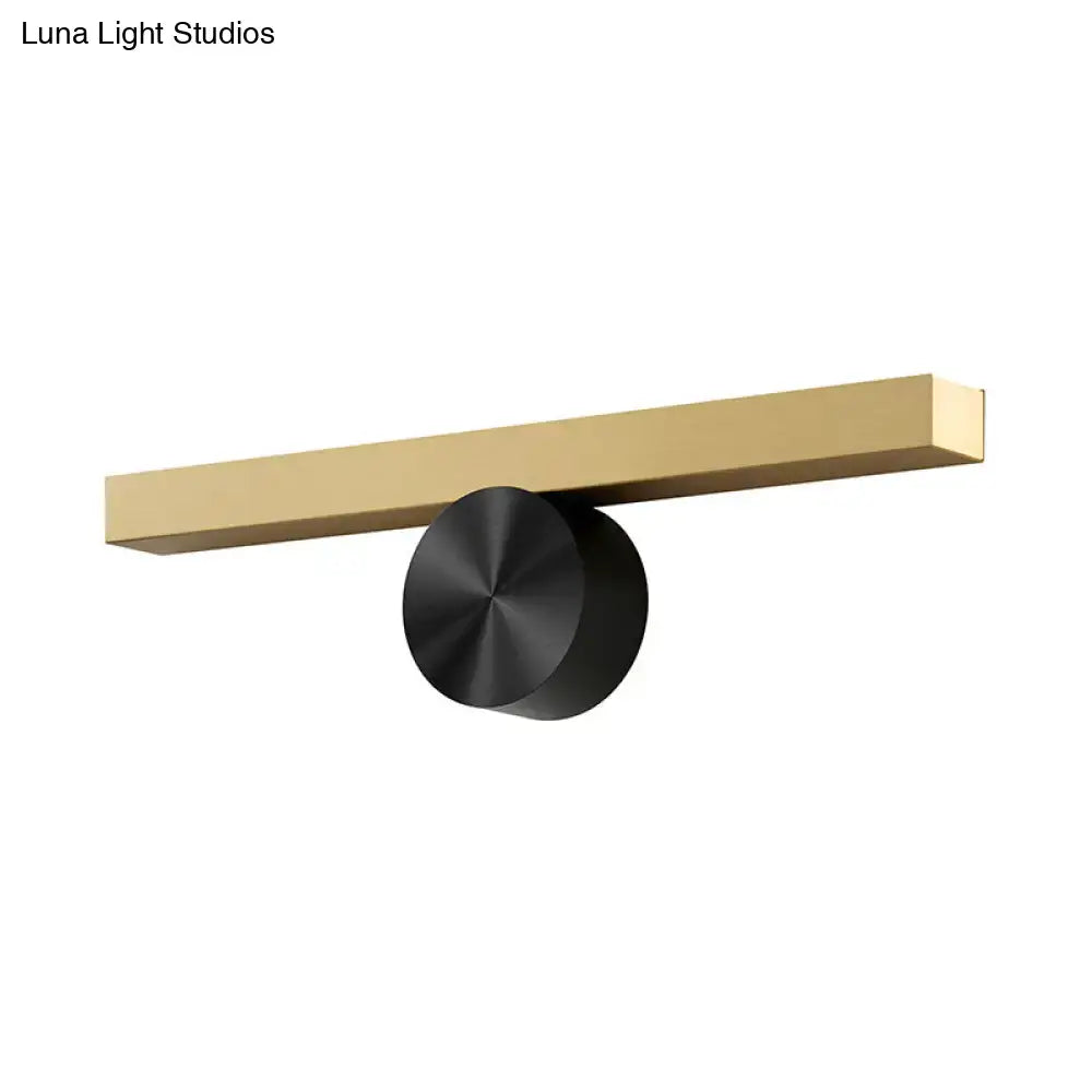 Modern gold and black linear wall light fixture corridor 110v-120v