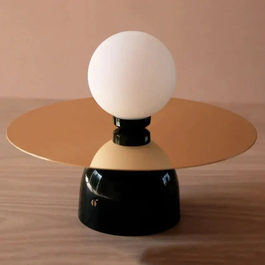 Modern gold and black riya wall light bedroom frosted glass sconce