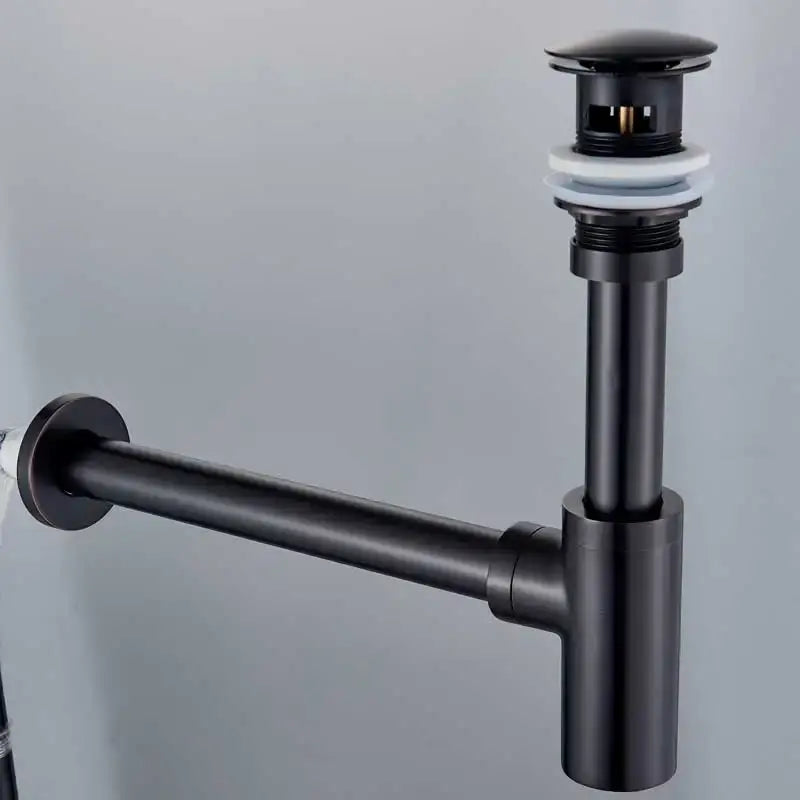 Modern gold basin tap kit with deodorization drain bathroom hardware