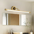 Modern gold and black wall-mounted vanity light fixture with integrated led strip 220v-240v light type for bathroom use